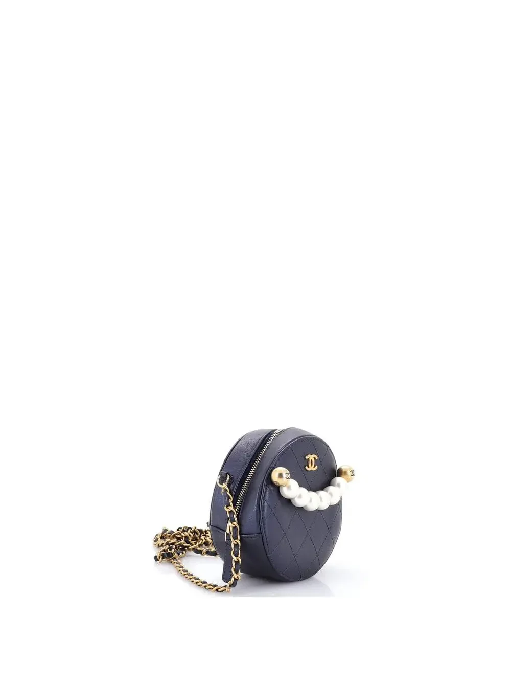 Chanel Chic Pearls Round Clutch With #258065C24B - Picture 2 of 6